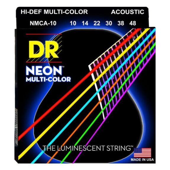 מיתרים לגיטרה אקוסטית DR Strings Neon NMCA-10 10-48