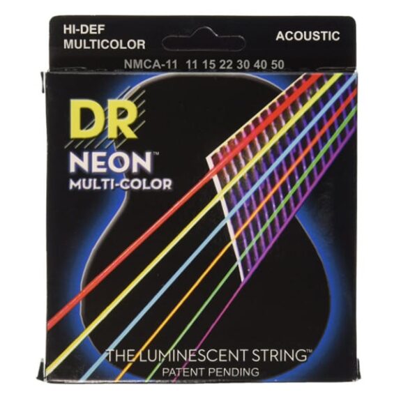 מיתרים לגיטרה אקוסטית DR Strings Neon NMCA-11 11-50