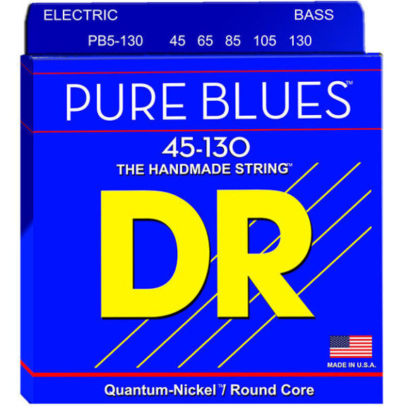 מיתרים לבס 45-130 DR PB5-130 PURE BLUES Bass Strings