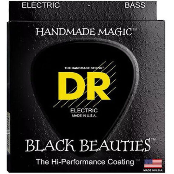 מיתרים שחורים לגיטרה בס 40-100 DR BKB-40 Black Beauties Bass Strings