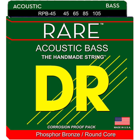 מיתרים לגיטרה בס אקוסטית 45-105 DR RPB-45 RARE Acoustic Bass Strings