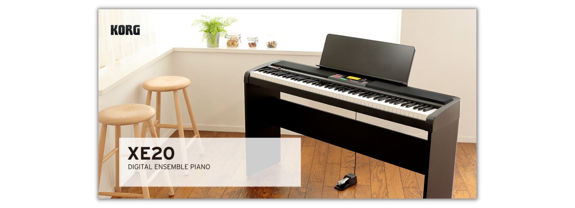 פסנתר חשמלי רהיט KORG XE20SP
