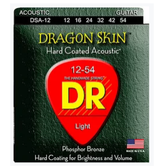 מיתרים לגיטרה אקוסטית DR Dragon Skin Acoustic Strings